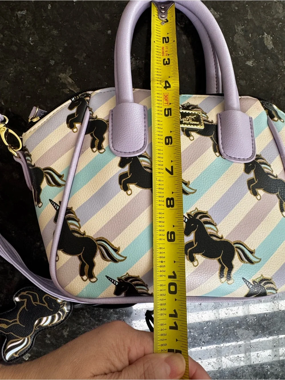 Luv Betsy Unicorn Print Satchel